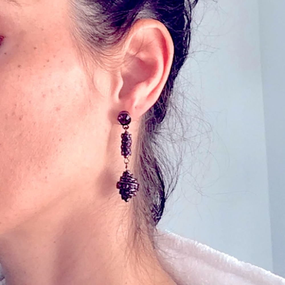 Jewelmint Rhinestone Dangle Earrings - Picture 4 of 5